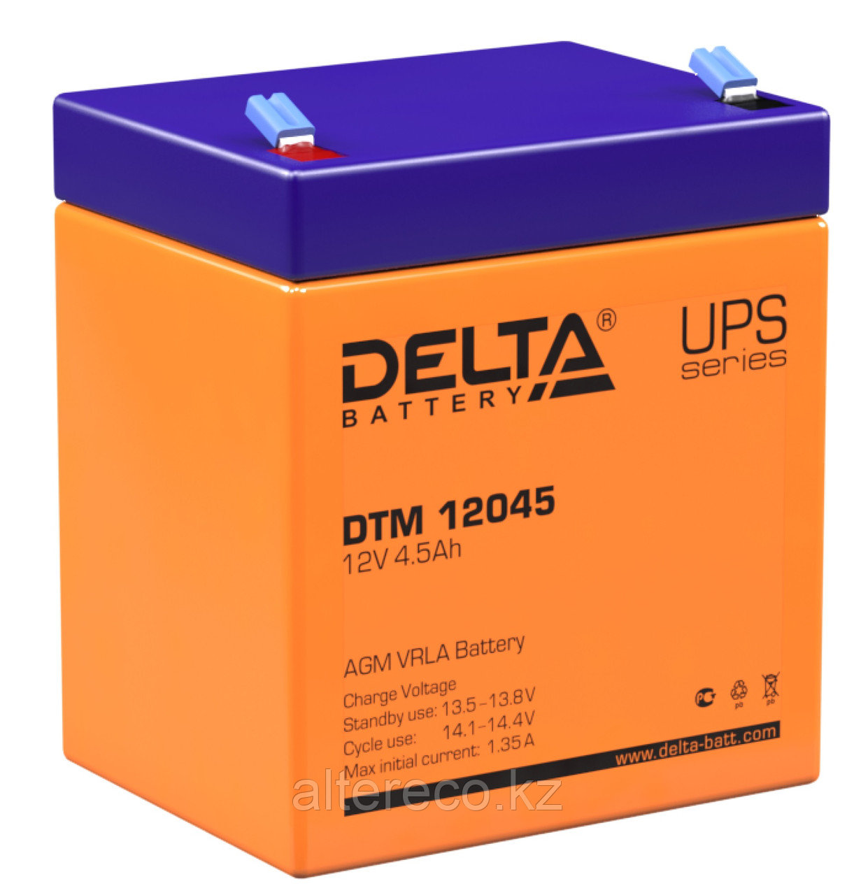 Аккумулятор Delta DTM 12045 (12В, 4,5Ач) - фото 1 - id-p112036025