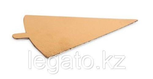 Подложка золото с держателем треугольник 120*90 мм, толщина 0,8 мм