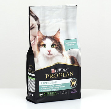 Проплан LiveClear для стерилизованных кошек, Индейка 1,4 кг
