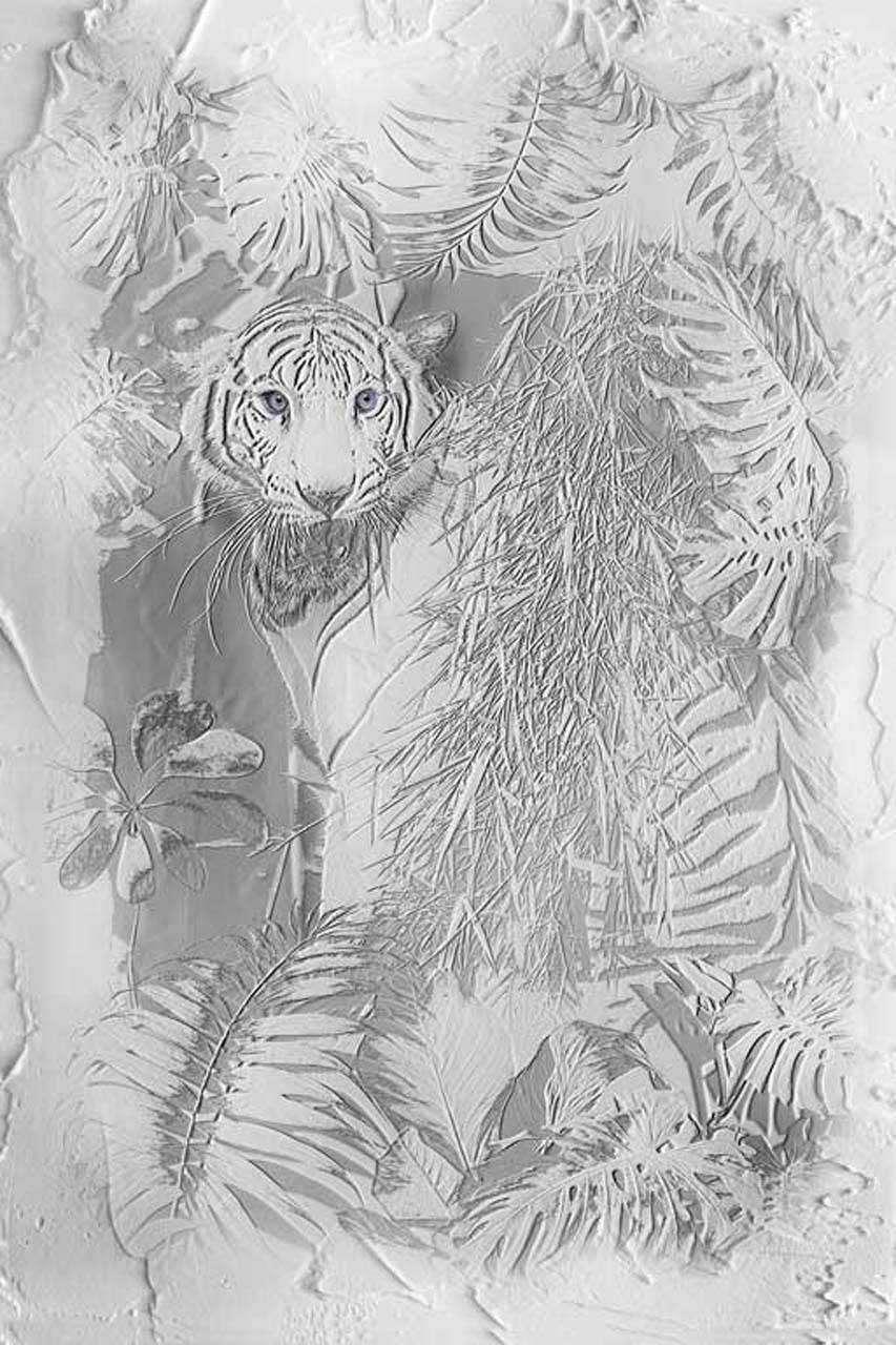 3д белый тигр монохром 7-500 - фото 2 - id-p111665696