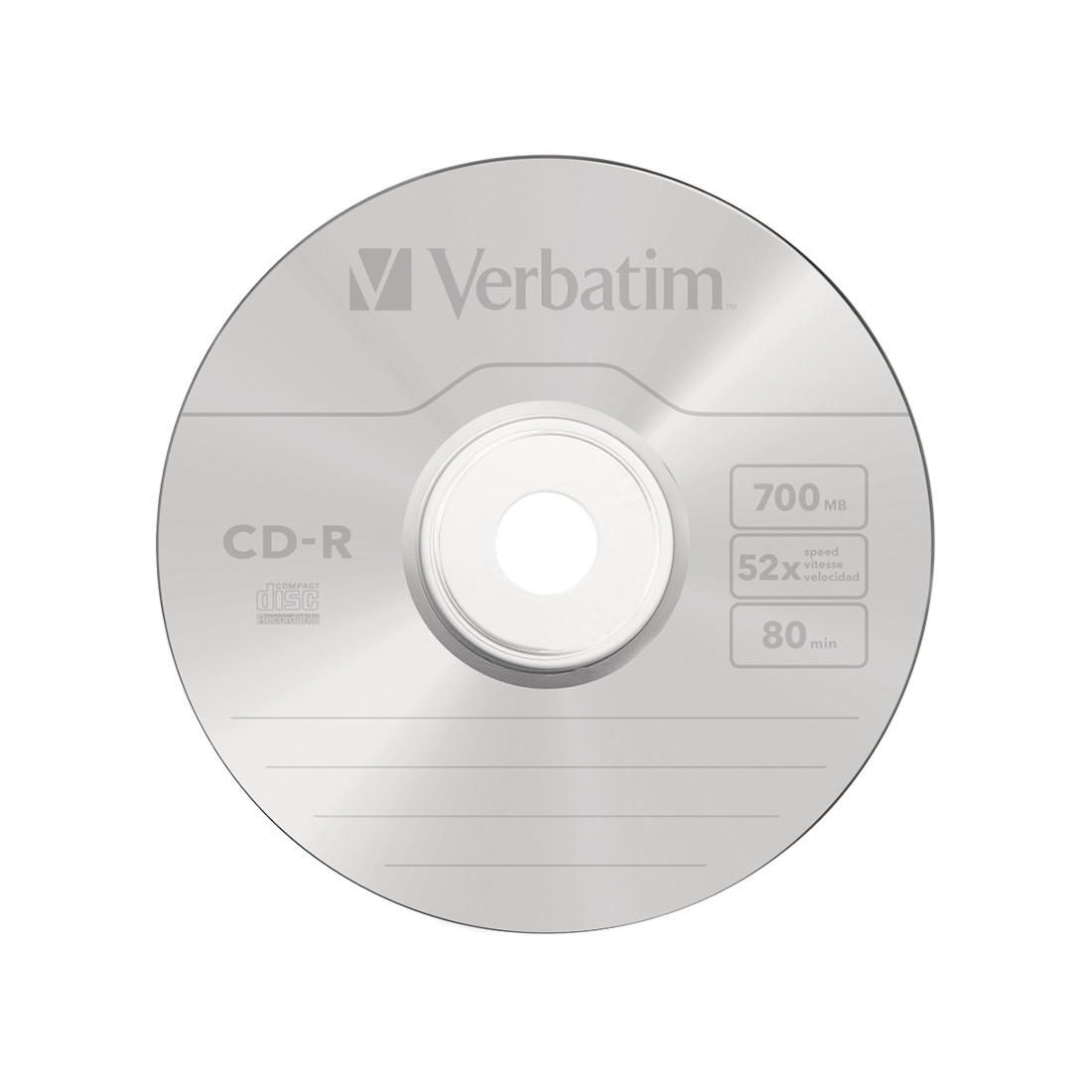 Диск CD-R Verbatim (43352) 700MB 25штук Незаписанный 2-004208