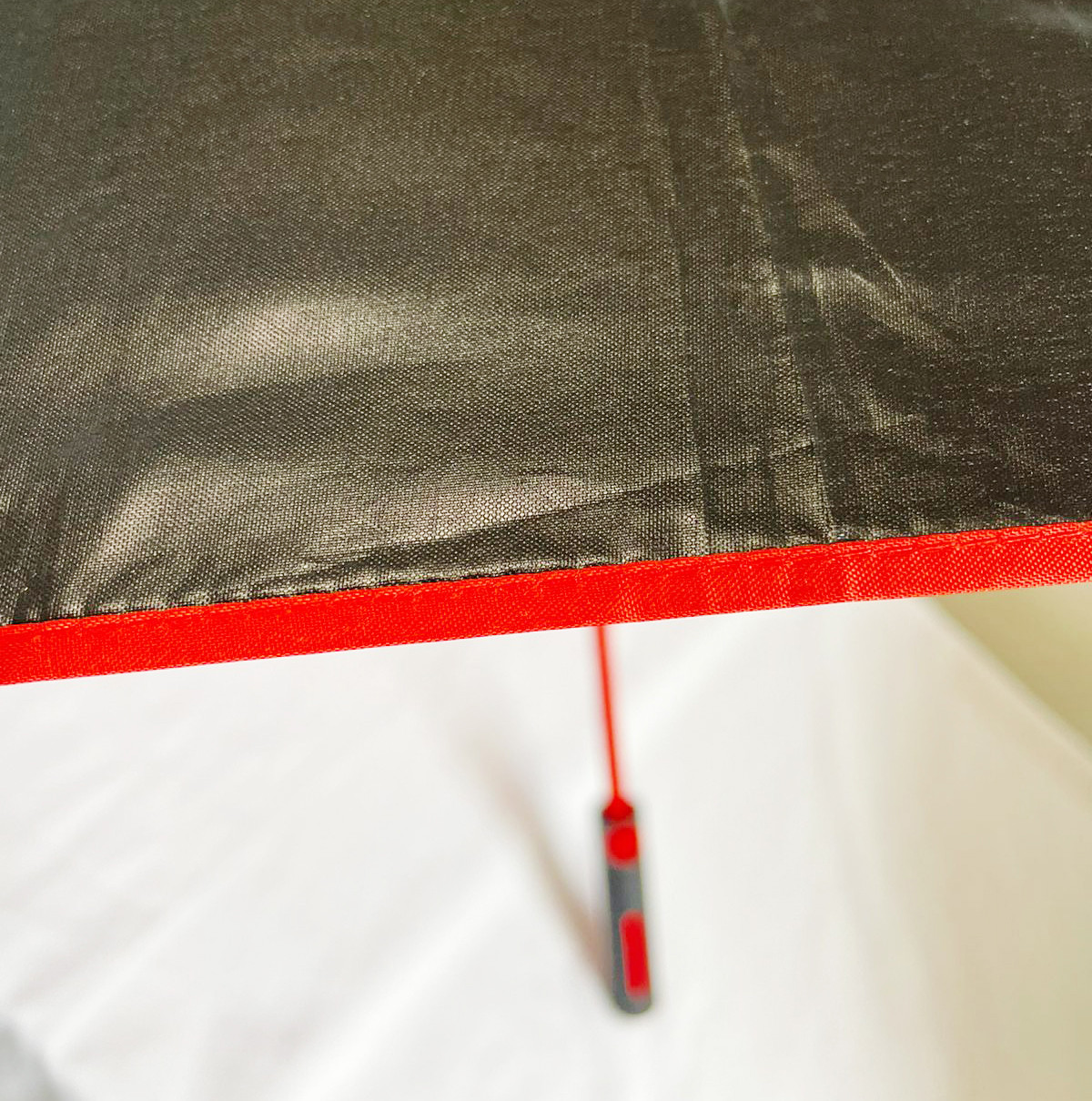 Зонт трость мужской автомат 95 см черно-красный - фото 3 - id-p112036072