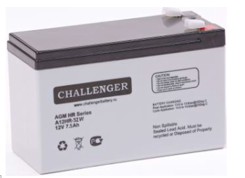 Стационарная свинцово кислотная AGM батарея Challenger A12HR-32W 12V 7.5Ah - фото 1 - id-p112051026