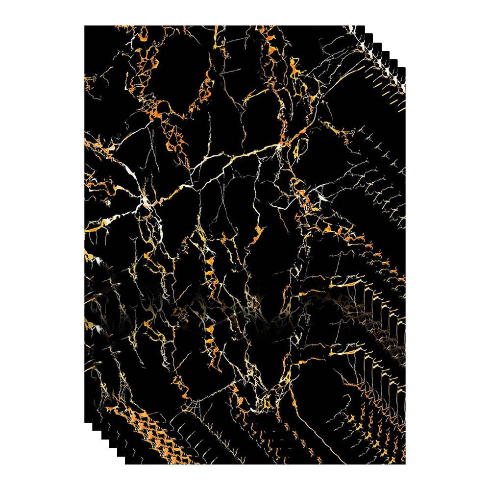 ПВХ панель для стен самоклеющиеся "Черный Мрамор" 30х60 см (10 шт) GW - 1001 - фото 1 - id-p112059869