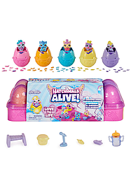 Hatchimals Alive Love to Life Яйцо в коробке из 5 загадочных упаковок