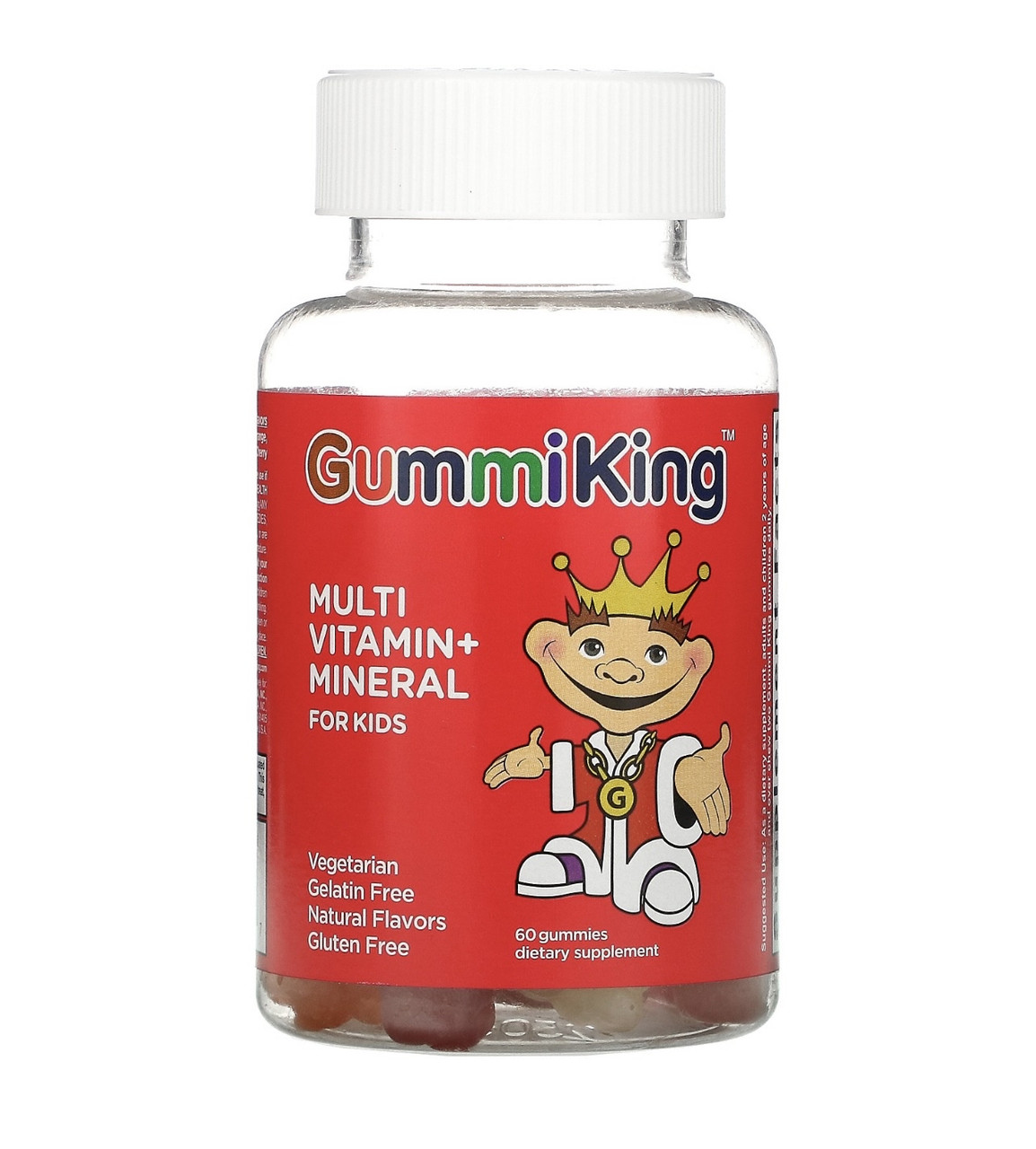 Gummi king мультивитамины и минералы для детей, 60 жевательных таблеток - фото 1 - id-p112060018