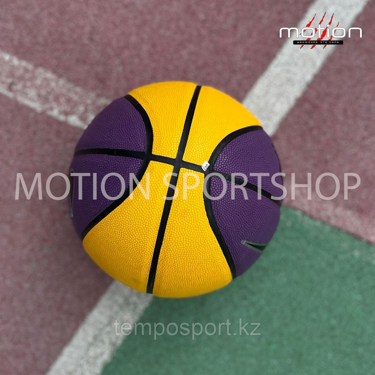 Баскетбольный мяч NIKE VERSA TACK, желтый/фиолетовый - фото 4 - id-p112060291