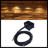 Стекловолоконное освещение для потолка Cariitti VPAC-1527-N211 в финской сауне (10+1 точка, проектор = 16 Вт)