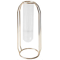 Пробирки для цветов Шот большая, золото в аренду