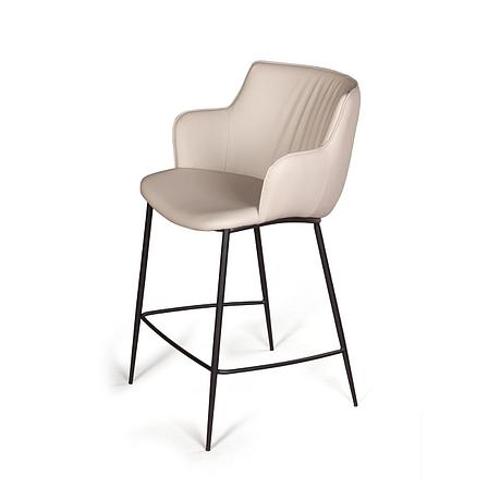 Стул полубарный Sofia, экокожа soft-touch, серый, фото 1