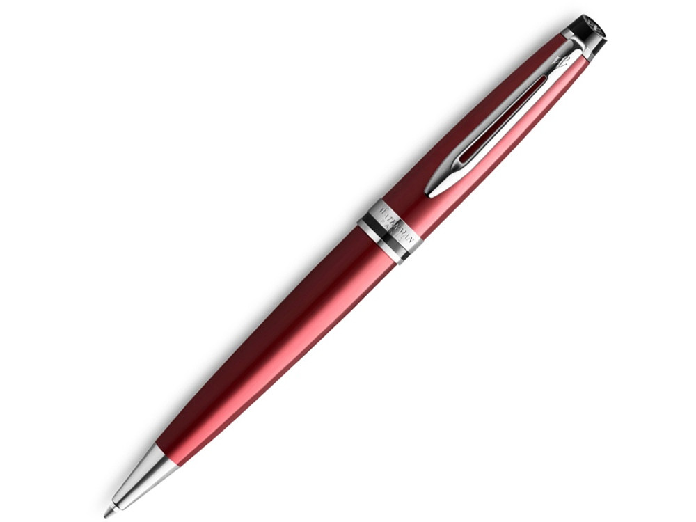 Шариковая ручка Waterman Expert Dark Red Lacquer CT Black, стержень: M, цвет чернил: blue. - фото 1 - id-p112061280