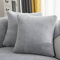 Подушка флисовая серого цвета | Подушка из флиса на заказ