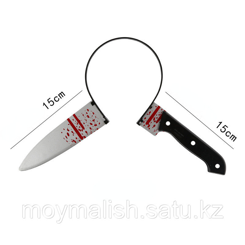 Обманка-ободок "Нож в голове" (топор, ножницы, ножовка) - фото 4 - id-p112061613