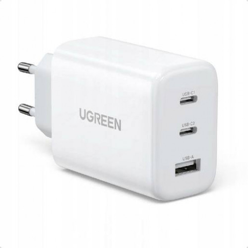 UGREEN 90496 Зарядное устройство сетевое CD275 65W USB-C USB-A+2*USB-C GaN Tech Fast Charger