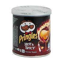 Чипсы PRINGLES Hot & Spicy Острые 40 гр (12 шт в упаковке) ВЕЛИКОБРИТАНИЯ