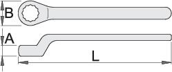 Ключ накидной односторонний изолированный UNIOR 612189 - фото 2 - id-p112067469
