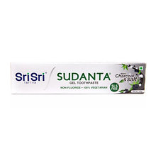 Зубная паста-гель с углем и солью "Суданта" (Sudanta) 100 г, Sri Sri Tattva