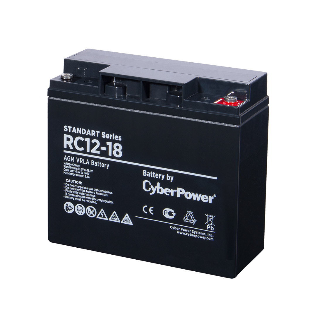 Аккумуляторная батарея CyberPower RC12-18 12В 18 Ач - фото 2 - id-p112091386