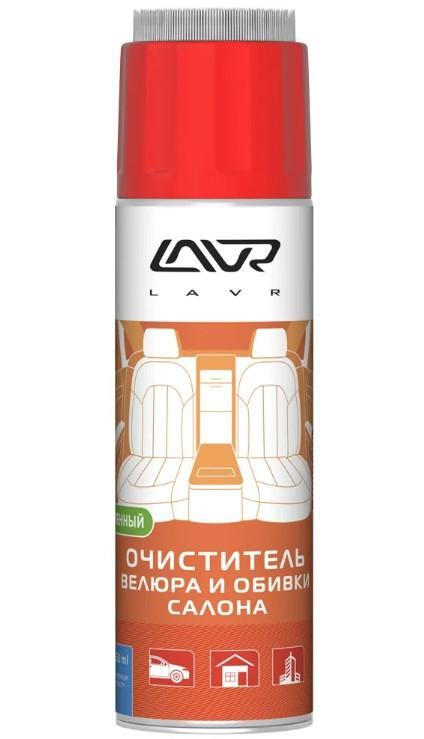 Пенный очиститель велюра и обивки салона LAVR
 Deep- cleaning interior foam 650 мл, фото 1
