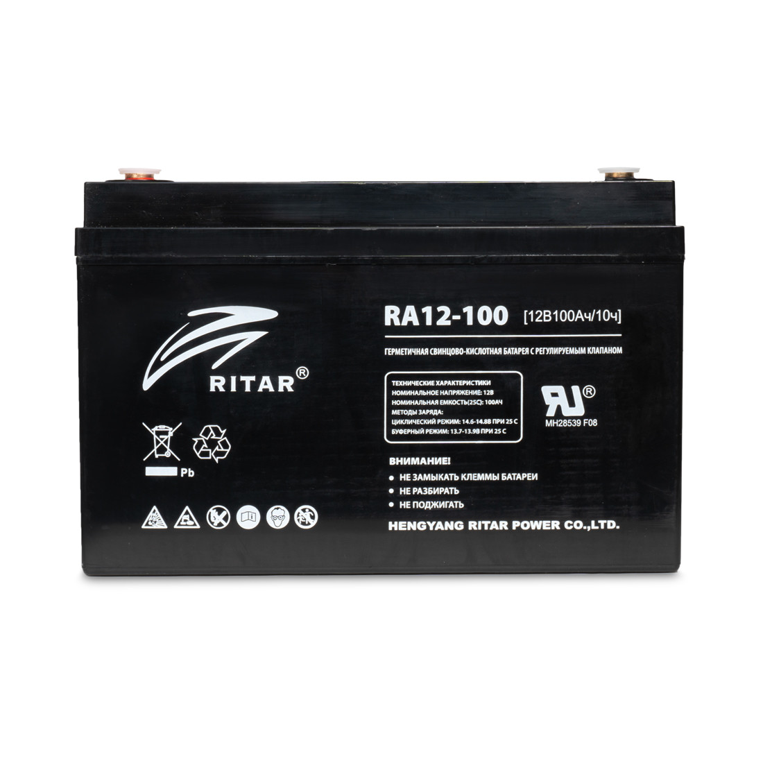 Аккумуляторная батарея Ritar RA12-100 12В 100 Ач - фото 2 - id-p112094457
