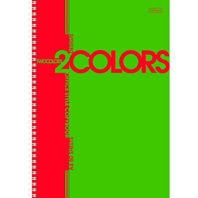Тетрадь "Hatber", 80л, А4, клетка, на гребне, серия "2Colors" - фото 1 - id-p112094532