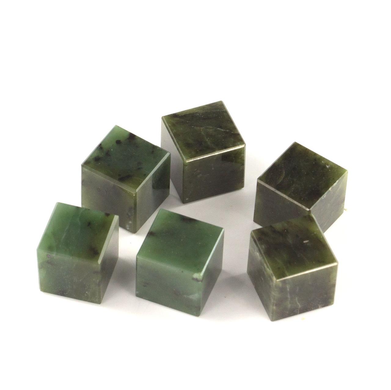 Камни для виски 6 кубиков из нефрита в подарочной упаковке 121224 - фото 2 - id-p84123793