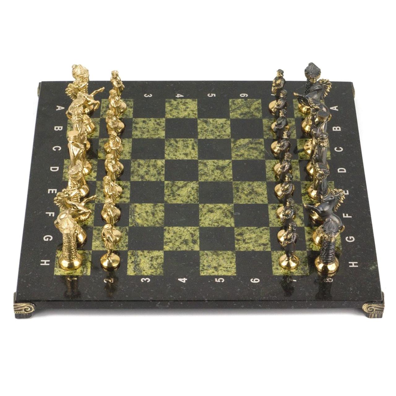 Шахматы подарочные "Средневековье" с бронзовыми фигурами 40х40 см 118066 - фото 2 - id-p80872093