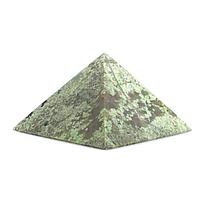 Пирамида из жадеита 5,5х5,5х3,5 см / каменная пирамидка / сувенир из камня