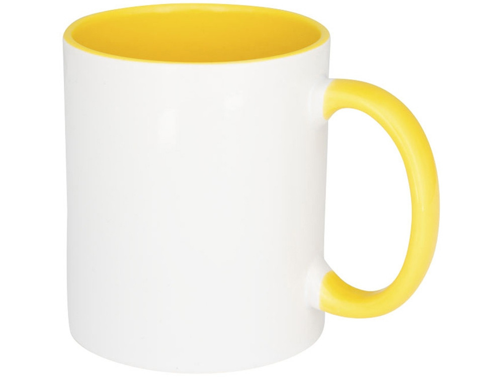 Цветная кружка Pix для сублимации, белый/желтый - фото 1 - id-p112100451