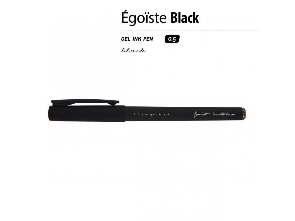 Ручка Egoiste.BLACK гелевая в черном корпусе, 0.5мм, черная - фото 2 - id-p112101557