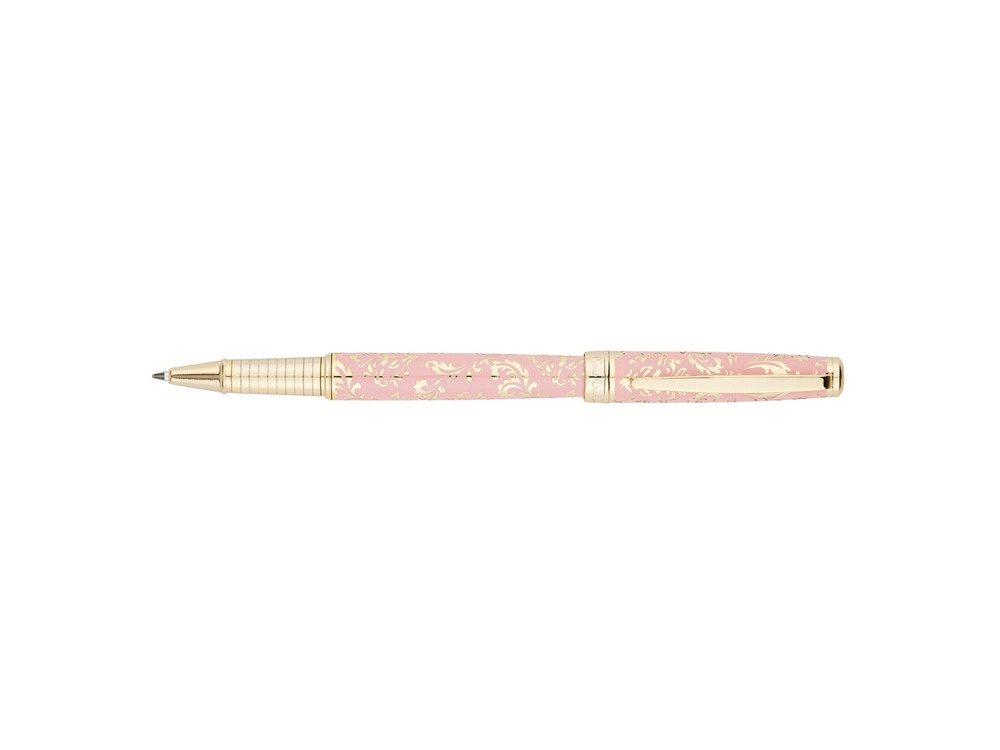 Ручка - роллер Pierre Cardin RENAISSANCE. Цвет - розовый и золотистый. Упаковка В-2. - фото 2 - id-p112102773