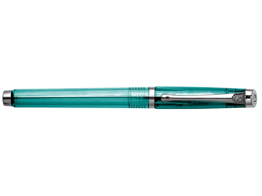 Ручка перьевая Pierre Cardin I-SHARE. Цвет - бирюзовый прозрачный.Упаковка Е-2. - фото 2 - id-p112102786