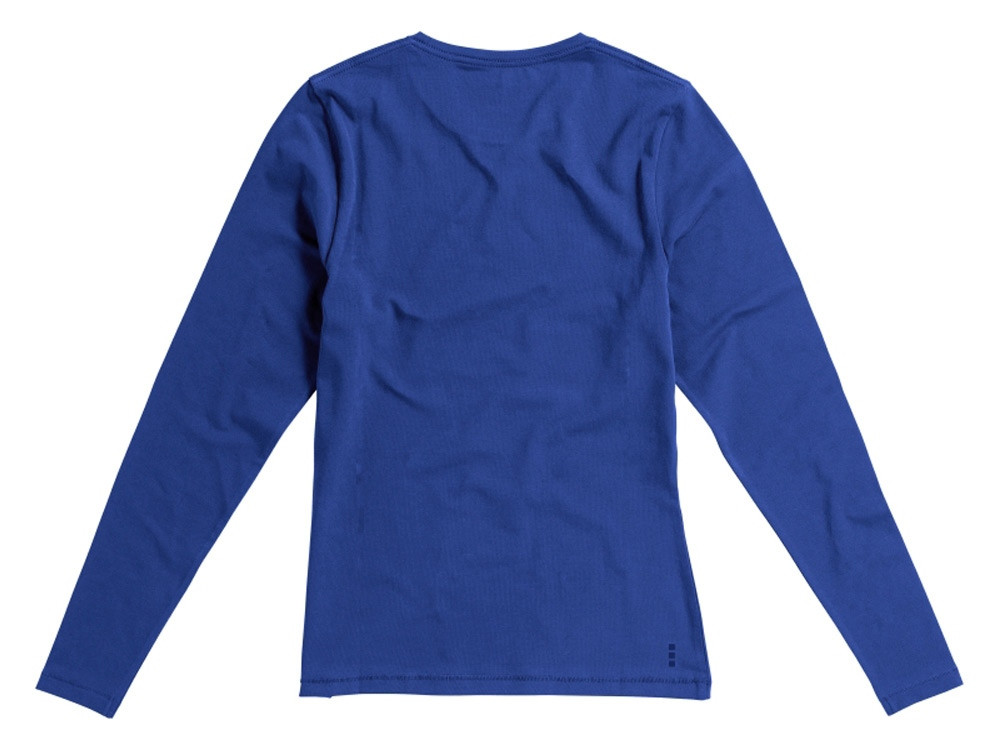 Ponoka женская футболка из органического хлопка, длинный рукав, синий - фото 7 - id-p112100042