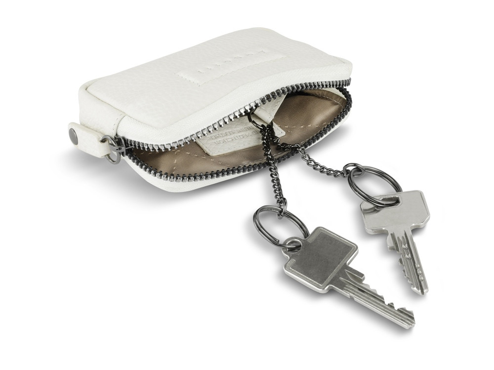 Ключница BUGATTI Elsa, с защитой данных RFID, белая, воловья кожа/полиэстер, 11х2х7 см - фото 3 - id-p112104477