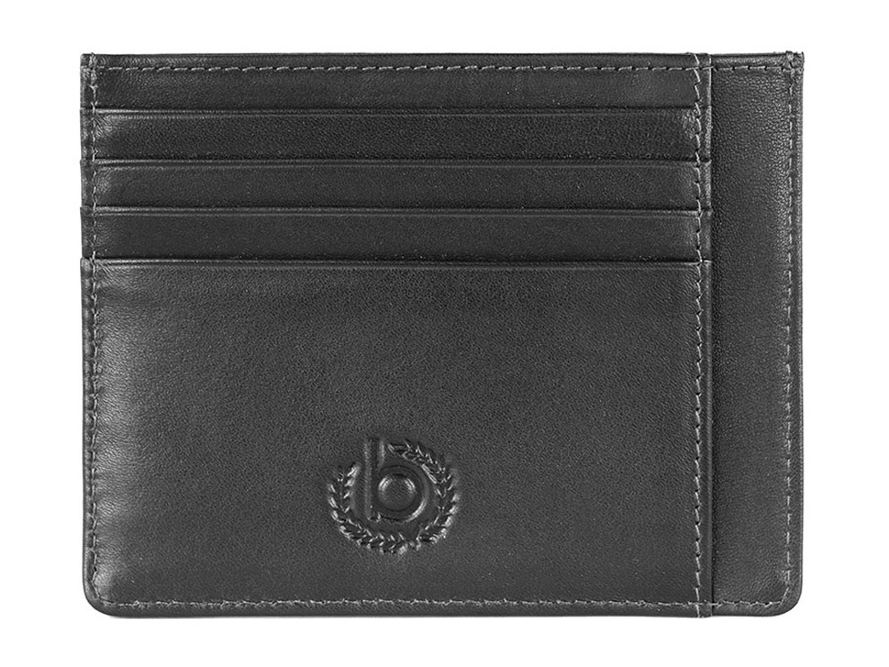 Портмоне для кредитных карт BUGATTI Primo, чёрное, натуральная воловья кожа, 11,5х0,5х9 см - фото 2 - id-p112103865