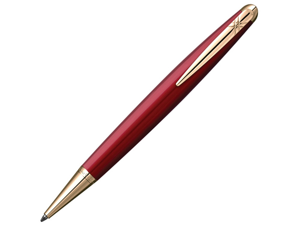 Ручка шариковая Pierre Cardin MAJESTIC с поворотным механизмом, красный/золотой - фото 1 - id-p112100571