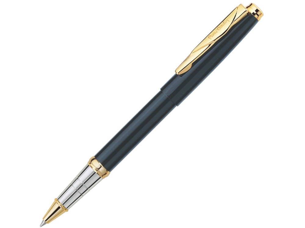 Ручка-роллер Pierre Cardin GAMME Classic со съемным колпачком, черный/серебро/золото - фото 1 - id-p112100581