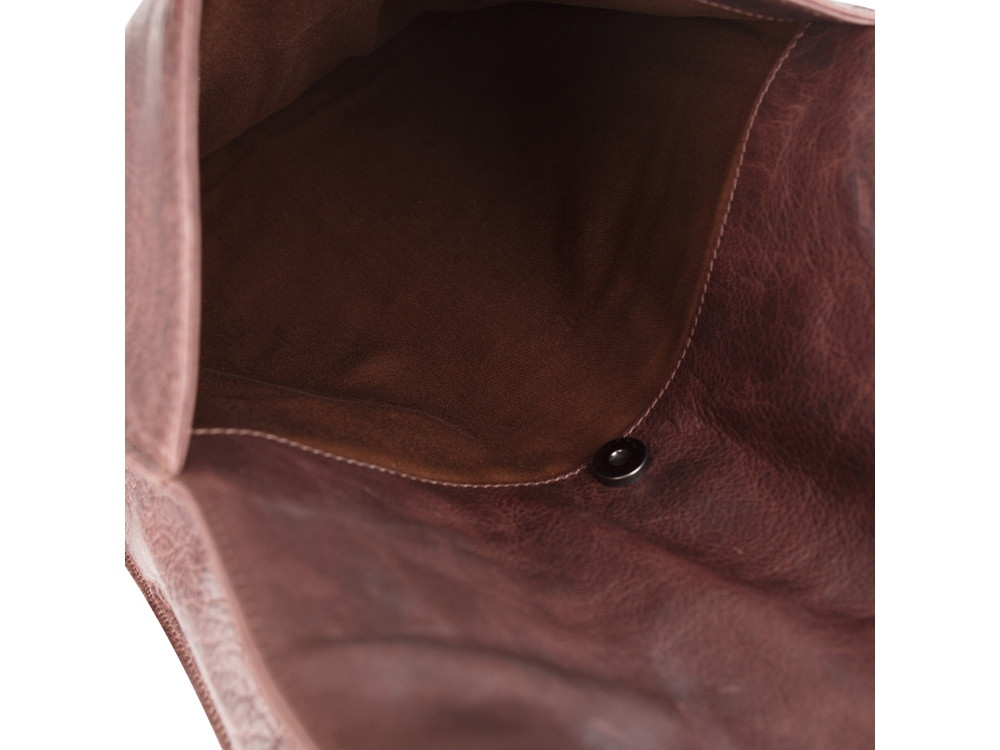 Рюкзак-сумка KLONDIKE DIGGER Mara, натуральная кожа в темно-коричневом цвете, 32,5 x 36,5 x 11 см - фото 4 - id-p112102850