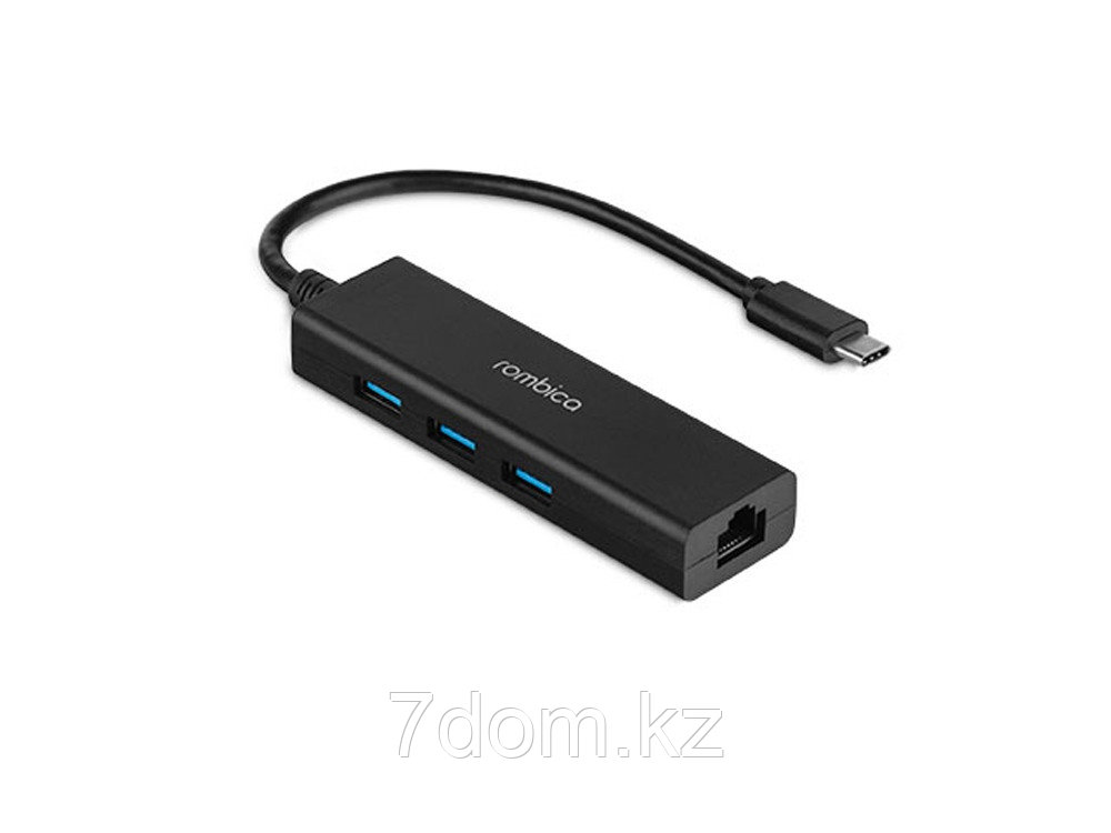 Переходник Rombica Type-C Hub Lan, фото 1