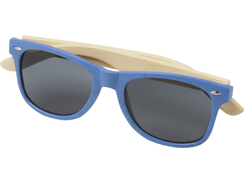 Sun Ray очки с бамбуковой оправой, process blue - фото 3 - id-p112103197