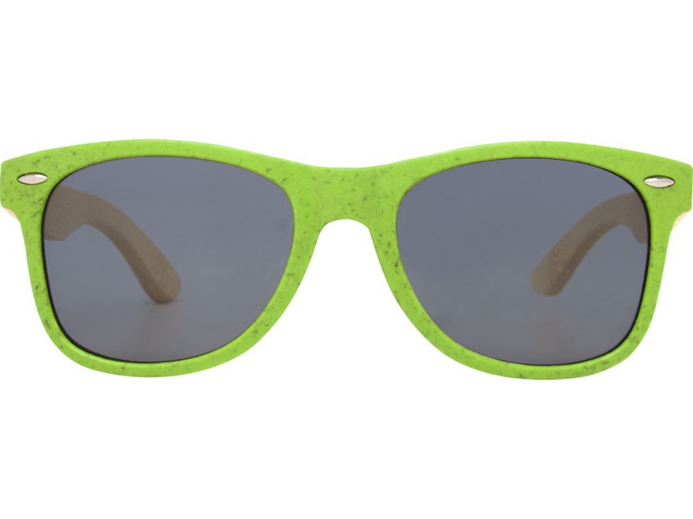 Sun Ray очки с бамбуковой оправой, зеленый лайм - фото 2 - id-p112103198
