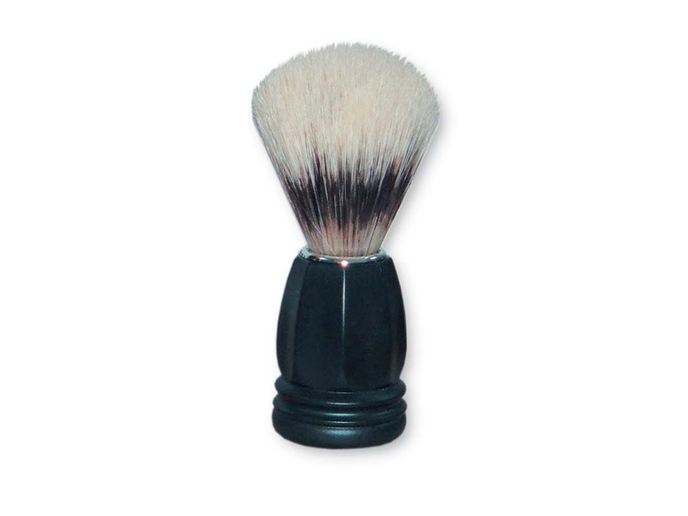 Помазок для бритья Mondial, пластик, свиной ворс, рукоять - черный цвет - фото 1 - id-p112104557