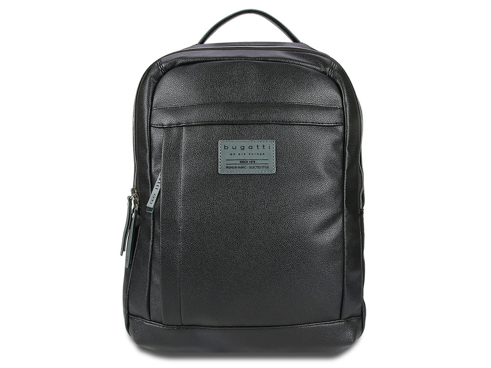 Рюкзак BUGATTI Moto D 15'', чёрный, полиуретан, 32х13х43 см, 16 л - фото 2 - id-p112103934