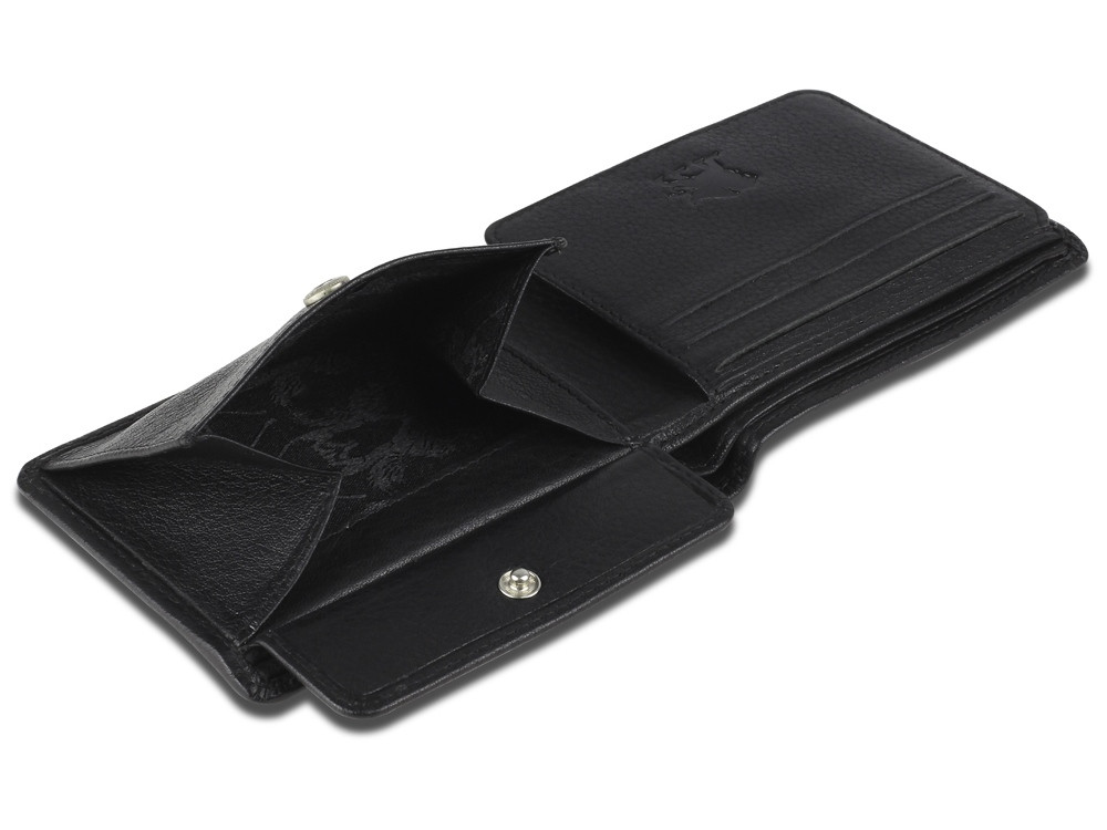 Бумажник Mano Don Montez, натуральная кожа в черном цвете, 11 х 8,4 см - фото 6 - id-p112103261