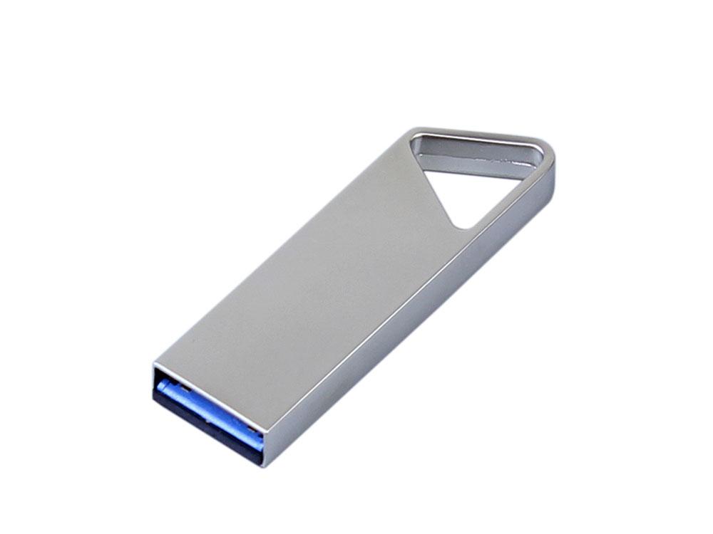 USB 2.0-флешка на 512 Мбайт с мини чипом, компактный дизайн, отверстие треугольной формы для цепочки - фото 2 - id-p112103482