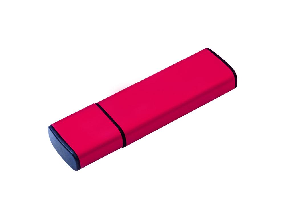 USB-флешка металлическая на 32ГБ с колпачком, красный - фото 1 - id-p112101776