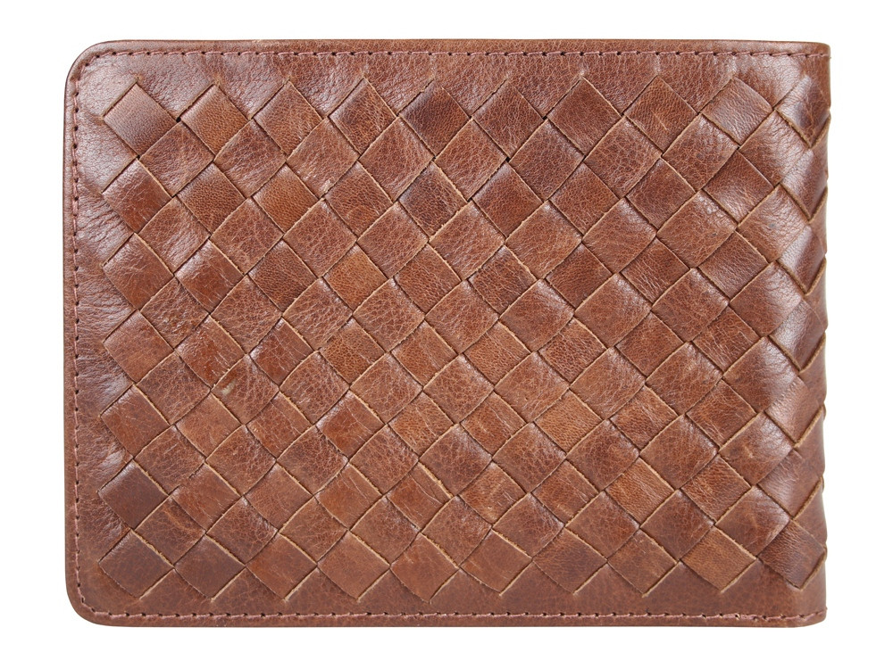 Бумажник Mano Don Luca, натуральная кожа в коньячном цвете, 12,5 х 9,7 см - фото 2 - id-p112103266