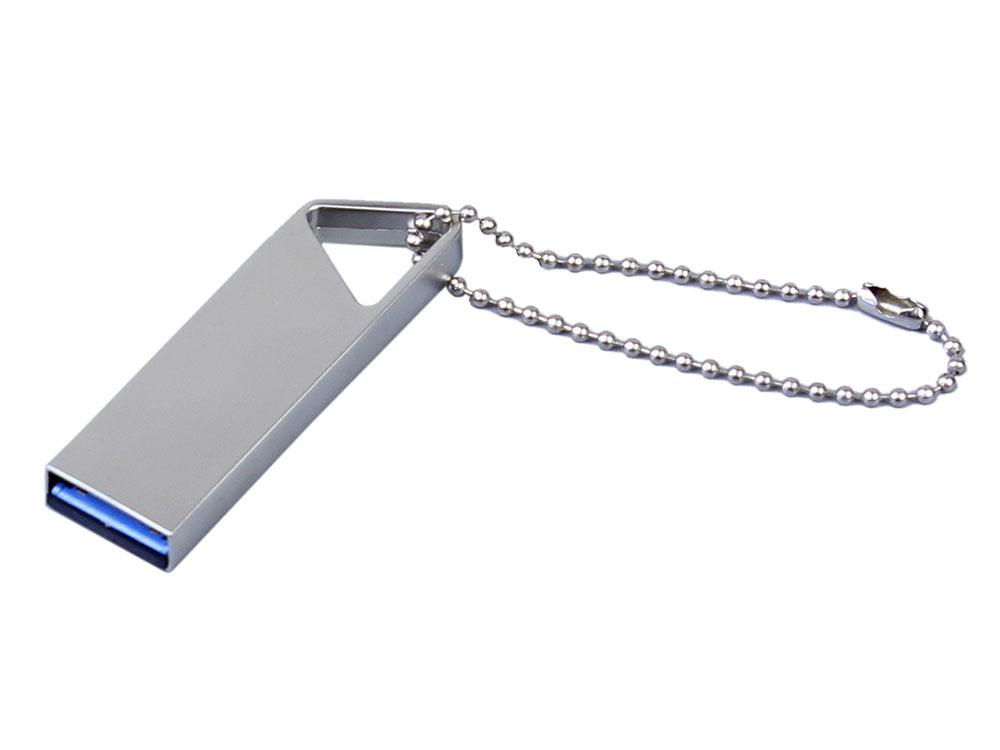 USB 2.0-флешка на 32 Гб с мини чипом, компактный дизайн, отверстие треугольной формы для цепочки - фото 1 - id-p112103486