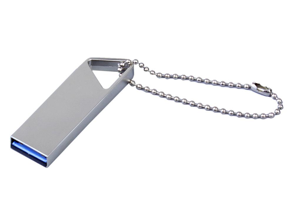 USB 2.0-флешка на 64 Гб с мини чипом, компактный дизайн, отверстие треугольной формы для цепочки - фото 1 - id-p112103487