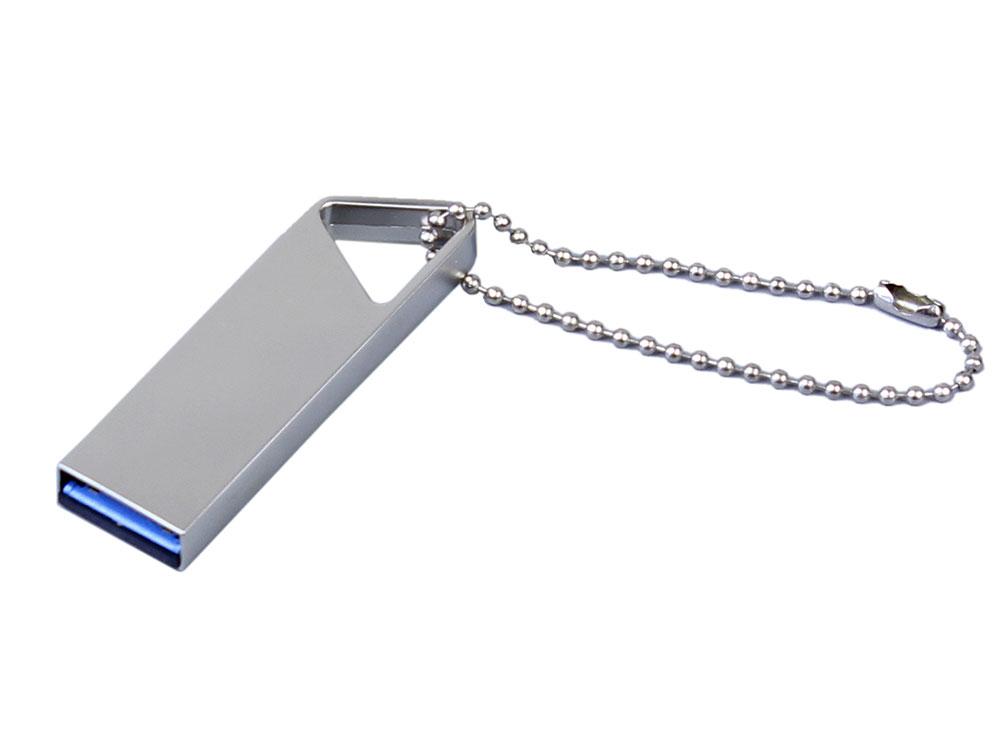 USB 3.0-флешка на 64 Гб с мини чипом, компактный дизайн, отверстие треугольной формы для цепочки - фото 1 - id-p112103490